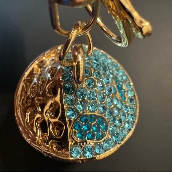 NWOT Jeweled Mushroom Keychain Clip - Picture 3 of 13